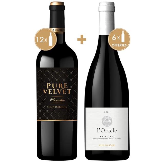 LOT EXCLUSIF - 100% VINS ROUGES- 18 BOUTEILLES DONT 6 OFFERTES