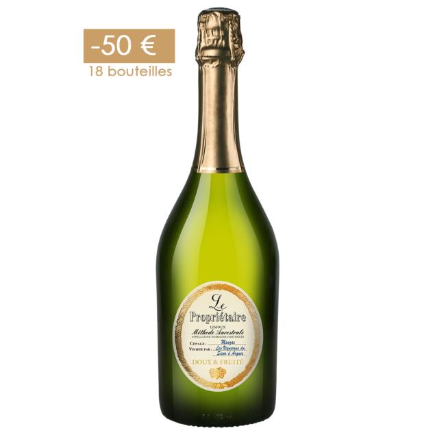 LOT 18 X "LE PROPRIETAIRE - AOC BLANQUETTE DE LIMOUX - METHODE ANCESTRALE DOUX -50€