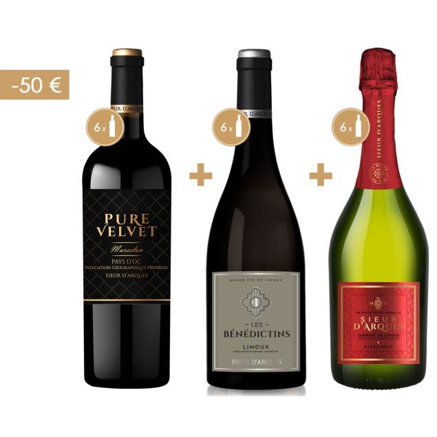 OFFRE SPÉCIALE - TABLÉE D'HIVER: 18 BOUTEILLES à -50€