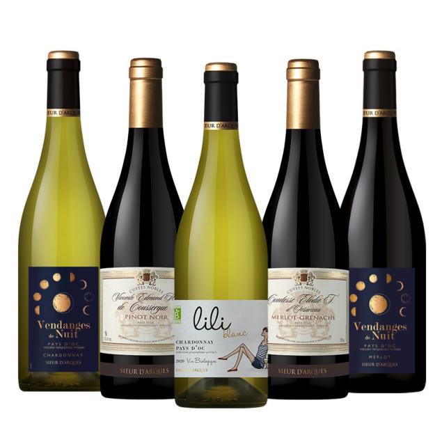 Les vins de Pays d'Oc - Carton découverte -6 bouteilles