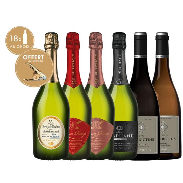 OFFRE DECOUVERTE : 3 CARTONS AU CHOIX  +FRAIS DE PORT OFFERTS + UN COUTEAU SOMMELIER OFFERT
