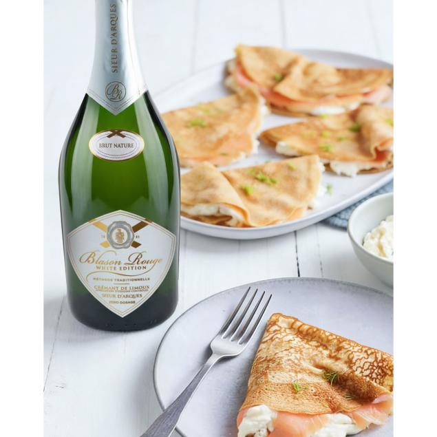 Recette de Cr�pes au saumon fum� & sa cr�me citronn�e � l'aneth