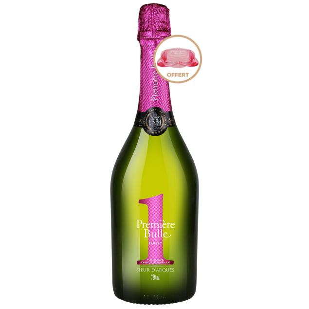 Lot Exclusif "Première Bulle"- AOC Blanquette de Limoux Brut - 12 bouteilles dont 1 OFFERTE + 1 bouchon vins effervescents OFFERT