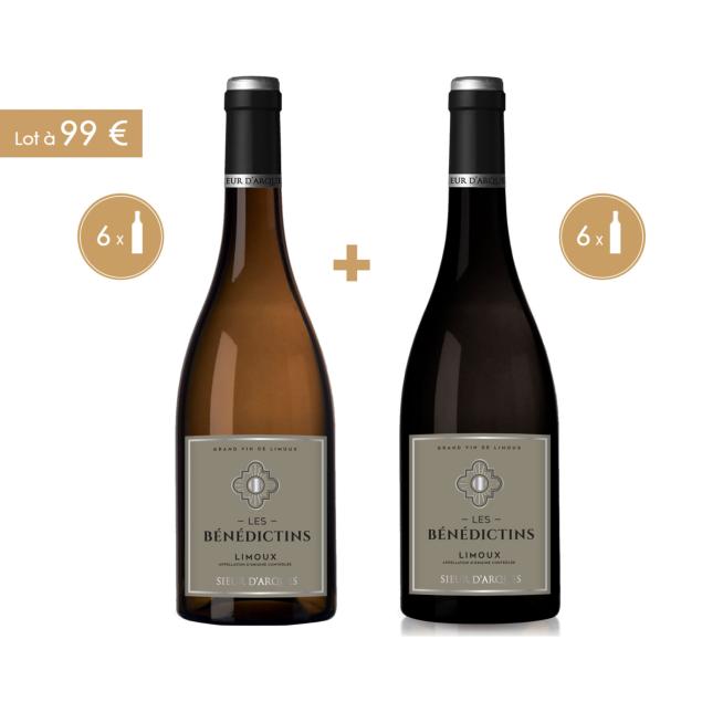 COLIS SPÉCIAL : 12 x LES BÉNÉDICTINS - VINS AOC DE LIMOUX A 99€ 