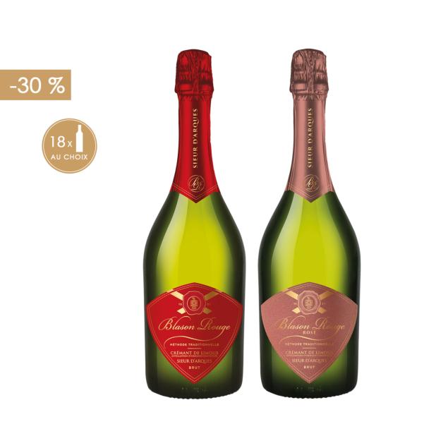 OFFRE SPECIALE - BLASON ROUGE : 3 CARTONS AU CHOIX à -30%