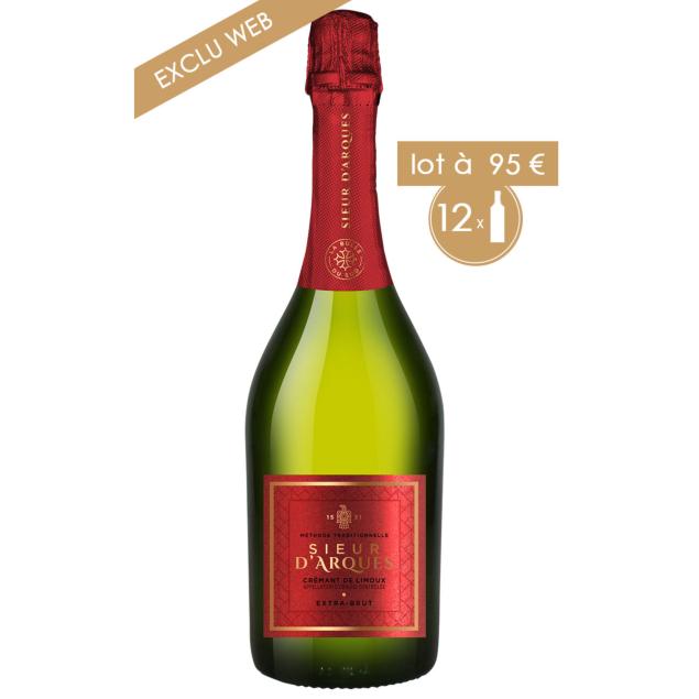EXCLU WEB: 12 X CRÉMANT SIEUR D'ARQUES EXTRA BRUT POUR 95€
