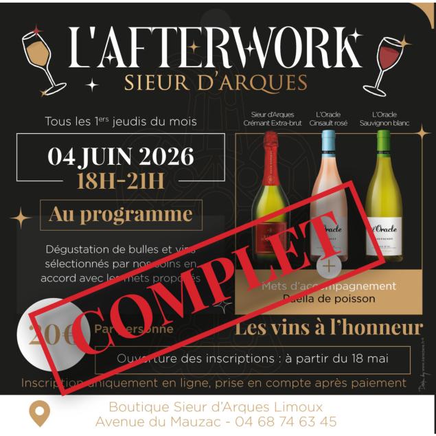 LES AFTERWORKS DU JEUDI SOIR