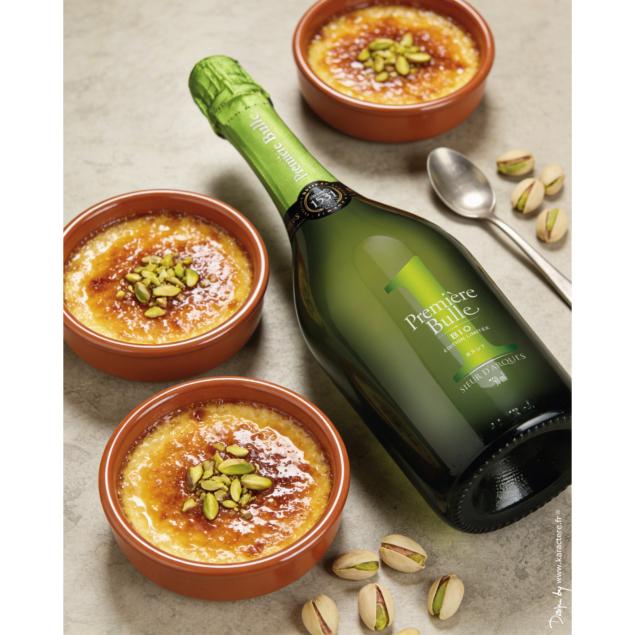 Recette de cr�me br�l�e � la pistache 