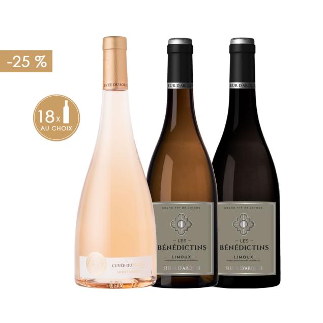 SÉLECTION DÉGUSTATION: 3 CARTONS AU CHOIX à -25%