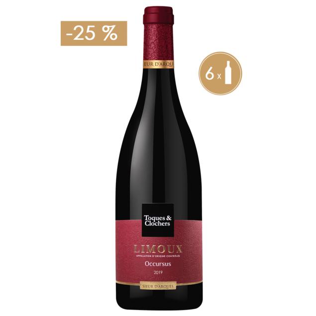 OFFRE SPÉCIALE - 6 BOUTEILLES D' OCCURSUS -AOC LIMOUX ROUGE à -25%
