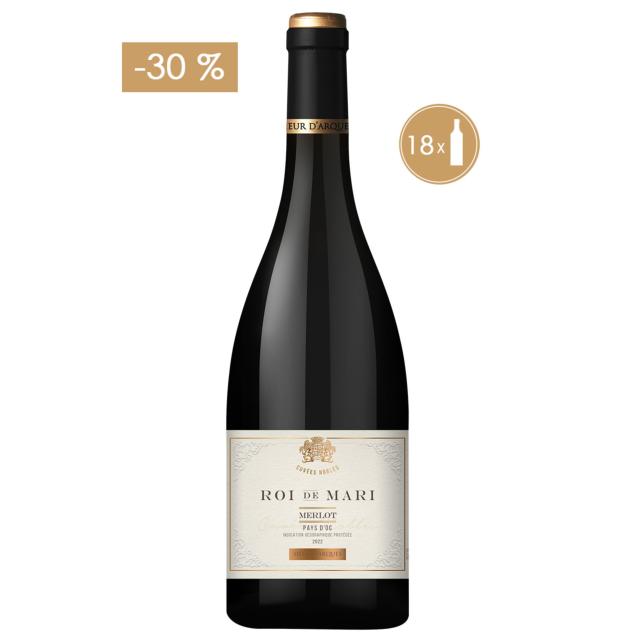 OFFRE MERLOT - ROI DE MARI : 18 bouteilles à -30%