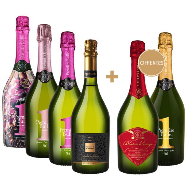 Les Bulles de Limoux Prestigieuses - Carton découverte -6 bouteilles