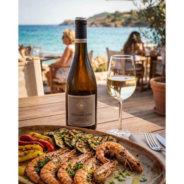 Gambas grill�es aux l�gumes du soleil