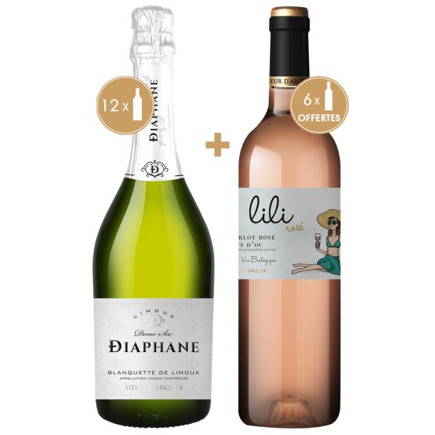 LOT SPÉCIAL FÊTE DES MÈRES - 18 BOUTEILLES DONT 6 OFFERTES